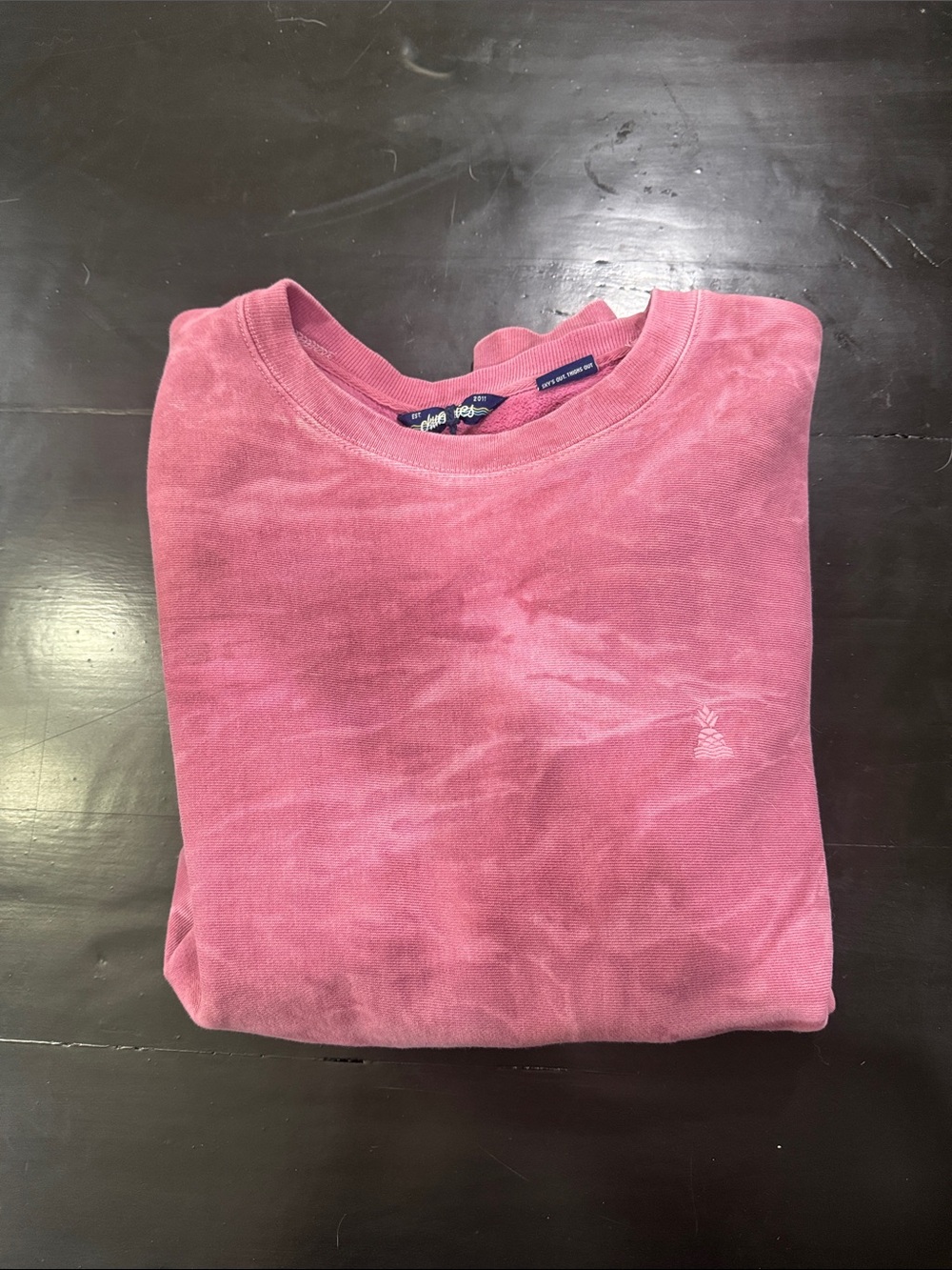chubbies Washed Pink Crewneck Sweatshirt